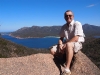 Jeff devant Wine Glass Bay