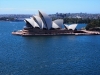 l'Péra de Sydney, vu de Harbour Bridge